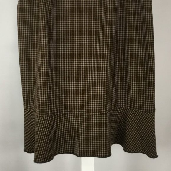Brown Check Skirt - Picture 3 of 4